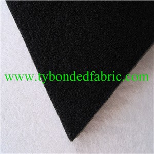 black polyester velvet fabric flame bond black 5mm sponge