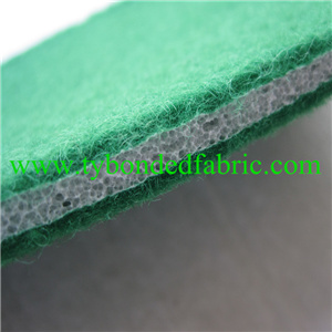 green needle punched nonwoven fabric flame bond xpe foam for sewage treatment 