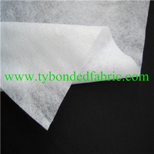 white 40g cross polyester plain spun lace non-woven fabric