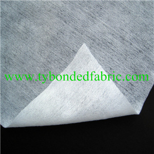 white 40g straight pattern plain polyester spun lace non-woven fabric