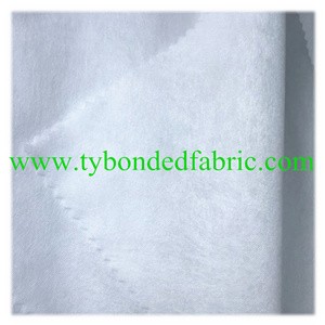 white 45g cross plain polyester spun lace non-woven fabric factory