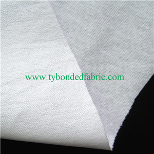 white cotton knitting fabric bond 0.012mm tpu film for bib