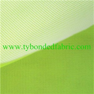 white polyester mesh fabric bond green tpu film for wind coat